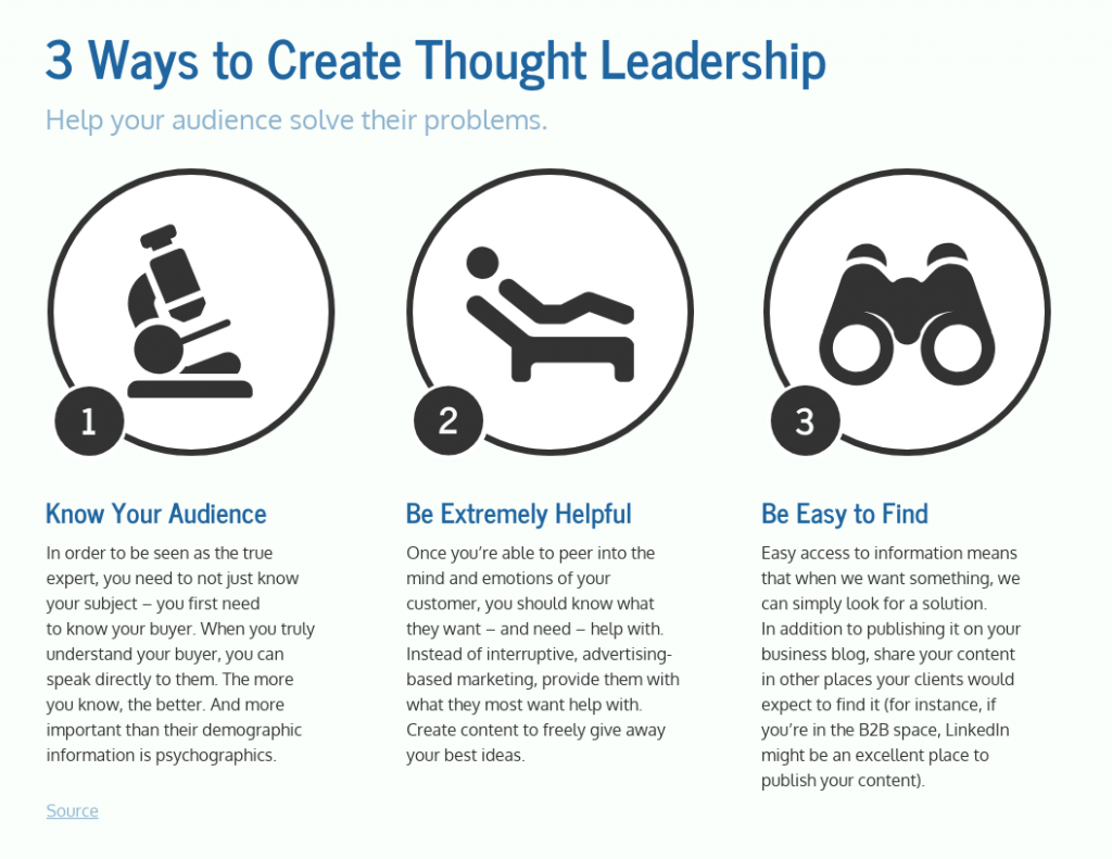 3 ways to create thought leadership