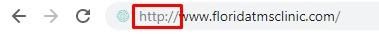 Example of an insecure URL